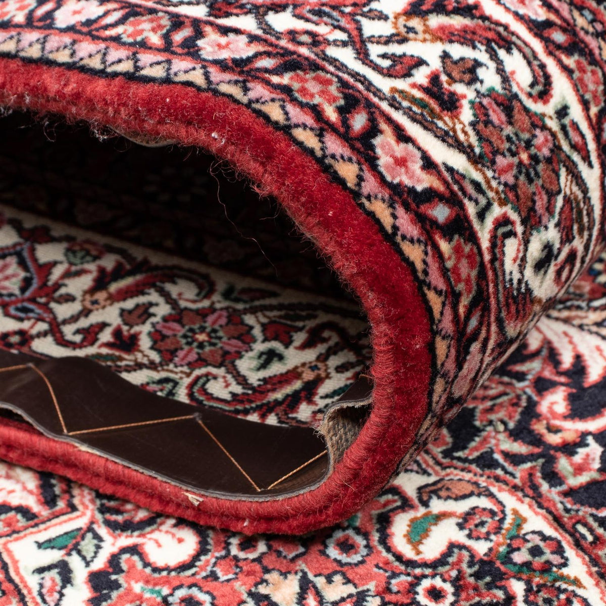 Loper Perzisch tapijt - Bijar - 363 x 83 cm - donkerrood