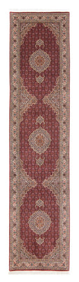 Loper Perzisch tapijt - Tabriz - 351 x 83 cm - donkerrood
