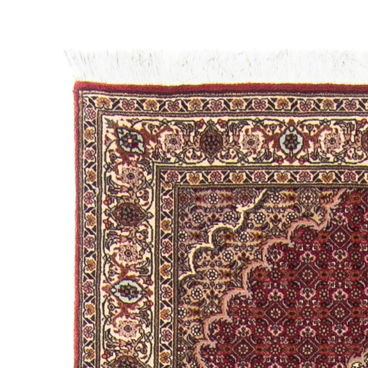 Loper Perzisch tapijt - Tabriz - 351 x 83 cm - donkerrood