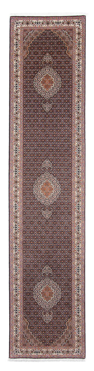 Loper Perzisch tapijt - Tabriz - 397 x 81 cm - veelkleurig