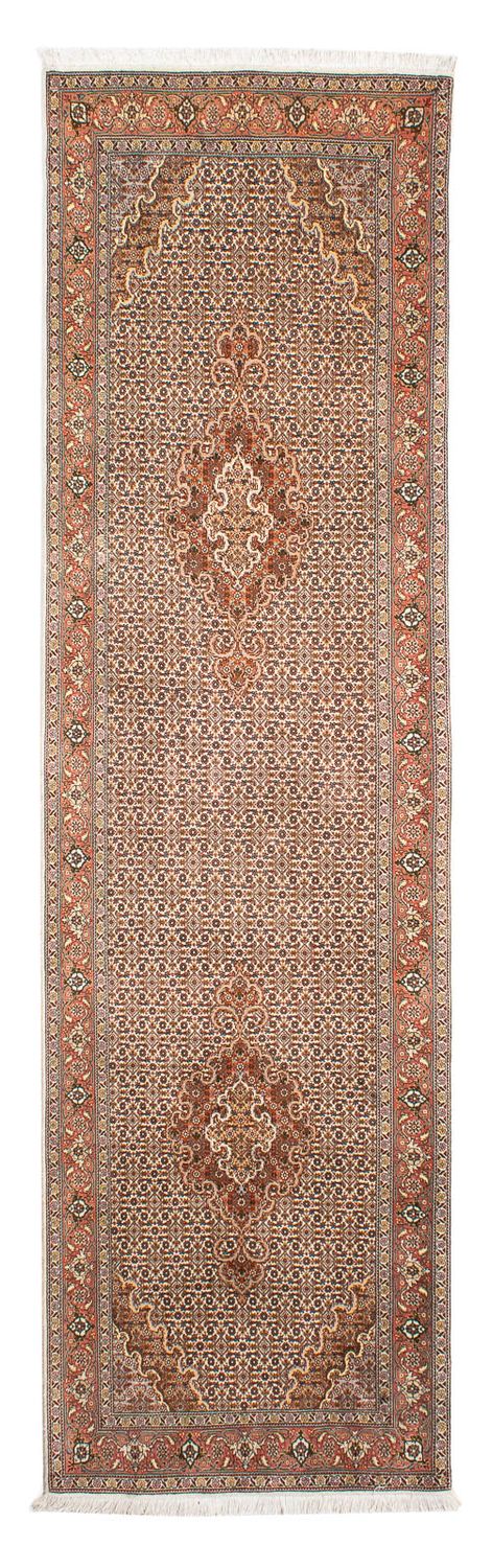 Loper Perzisch tapijt - Tabriz - 302 x 85 cm - lichtbruin