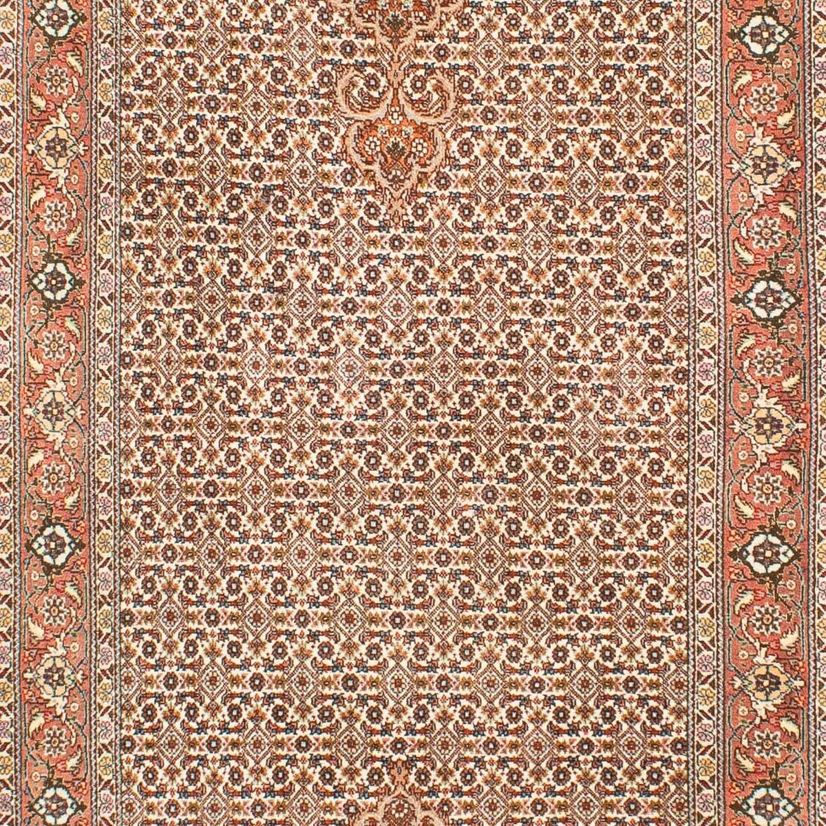 Loper Perzisch tapijt - Tabriz - 302 x 85 cm - lichtbruin