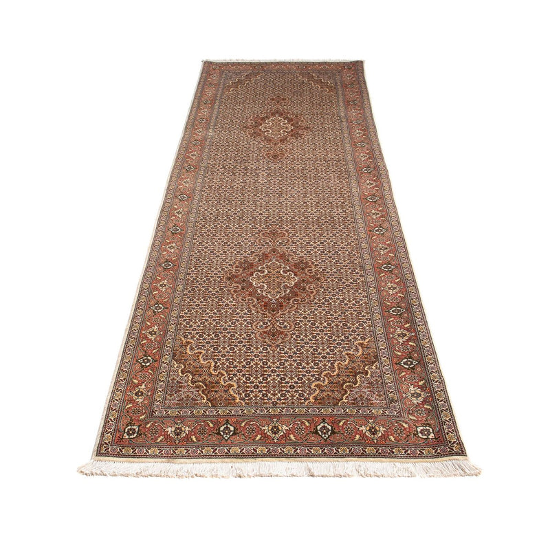 Loper Perzisch tapijt - Tabriz - 302 x 85 cm - lichtbruin