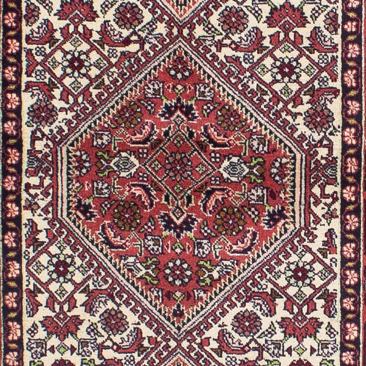 Loper Perzisch tapijt - Bijar - 308 x 81 cm - rood