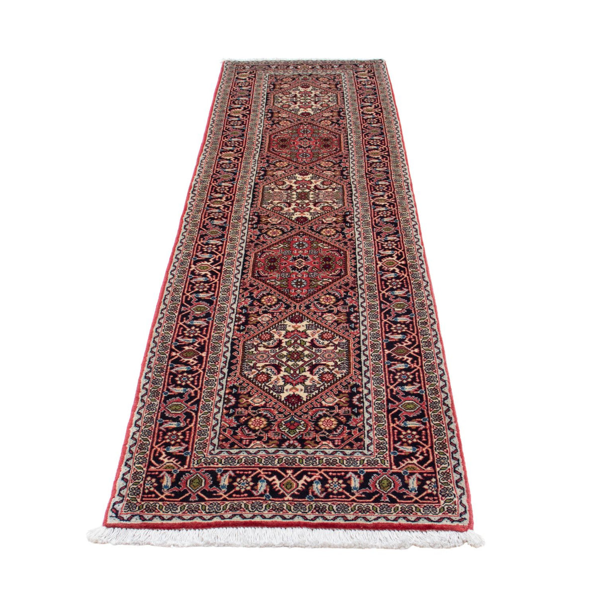 Loper Perzisch tapijt - Bijar - 257 x 82 cm - licht rood