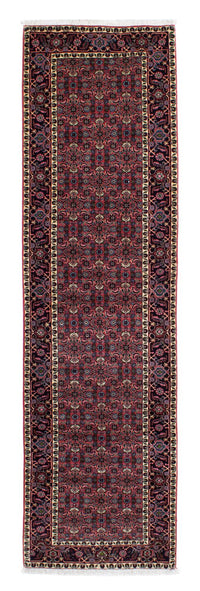 Loper Perzisch tapijt - Bijar - 294 x 84 cm - donkerrood