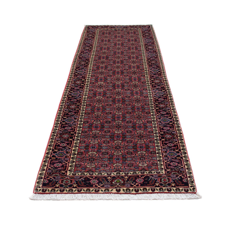 Loper Perzisch tapijt - Bijar - 294 x 84 cm - donkerrood