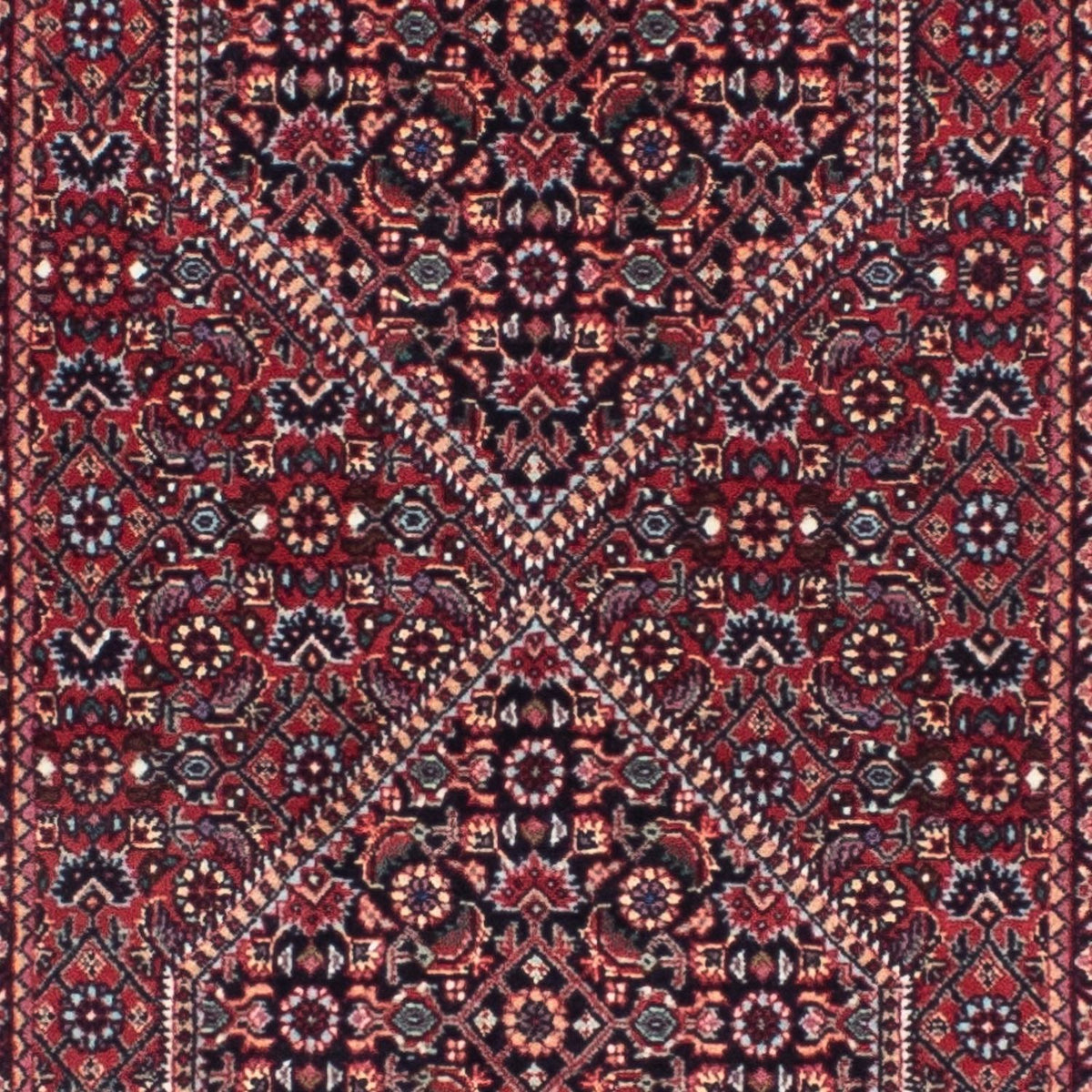 Loper Perzisch tapijt - Bijar - 264 x 72 cm - rood