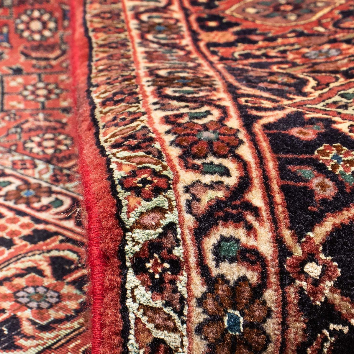 Perzisch tapijt - Bijar - 232 x 170 cm - donkerrood