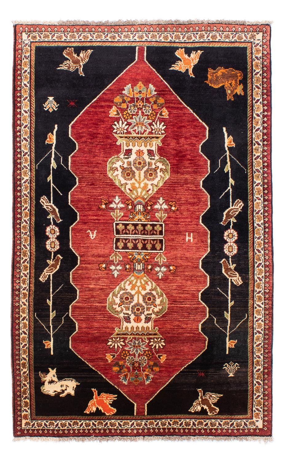 Perzisch Tapijt - Nomadisch - 202 x 127 cm - donkerblauw