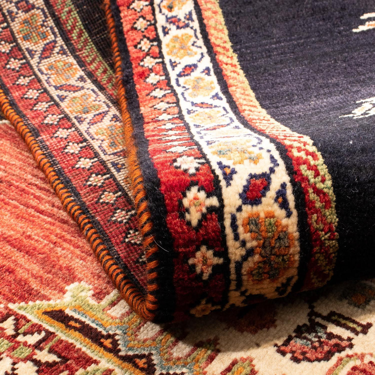 Perzisch Tapijt - Nomadisch - 202 x 127 cm - donkerblauw