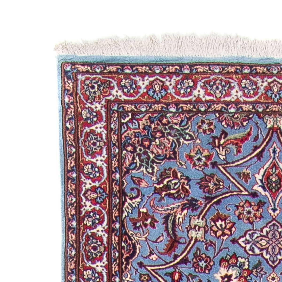 Loper Perzisch tapijt - Isfahan - Premium - 438 x 80 cm - paars