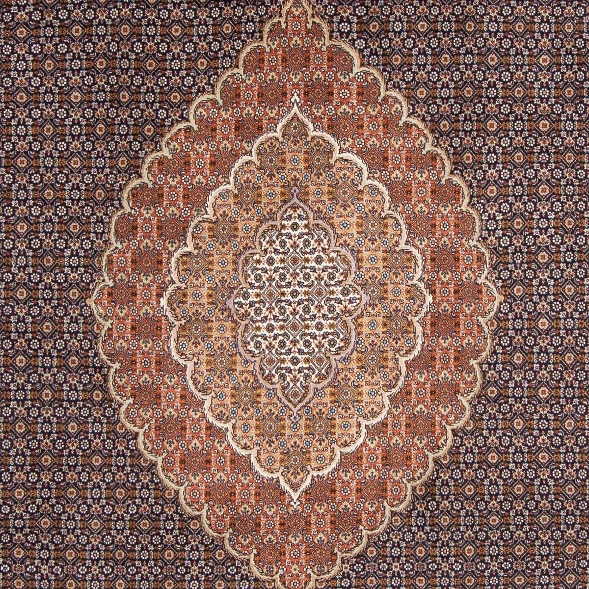 Perzisch tapijt - Tabriz - 303 x 202 cm - donkerbruin