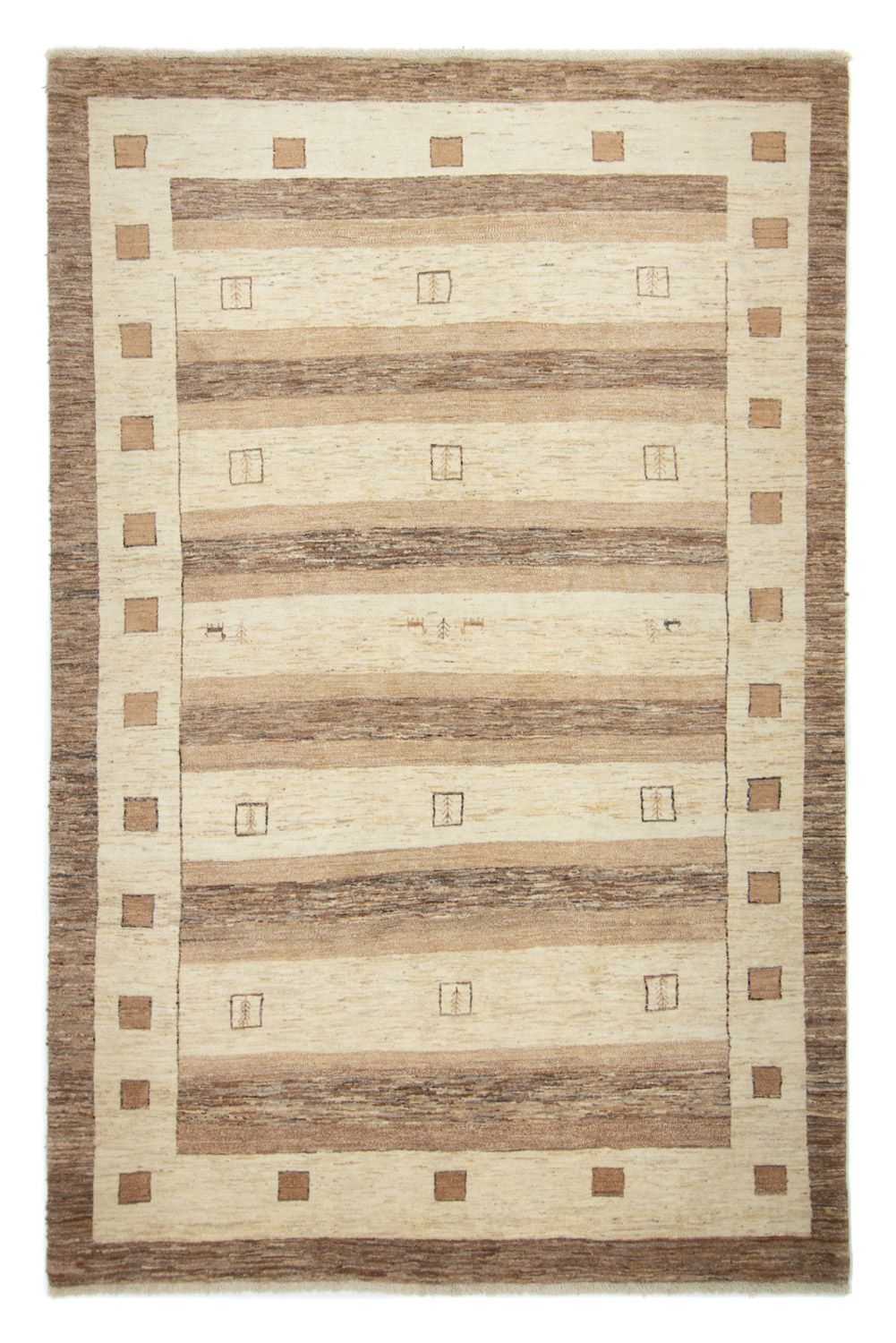 Gabbeh tapijt - Perzisch - 295 x 197 cm - beige
