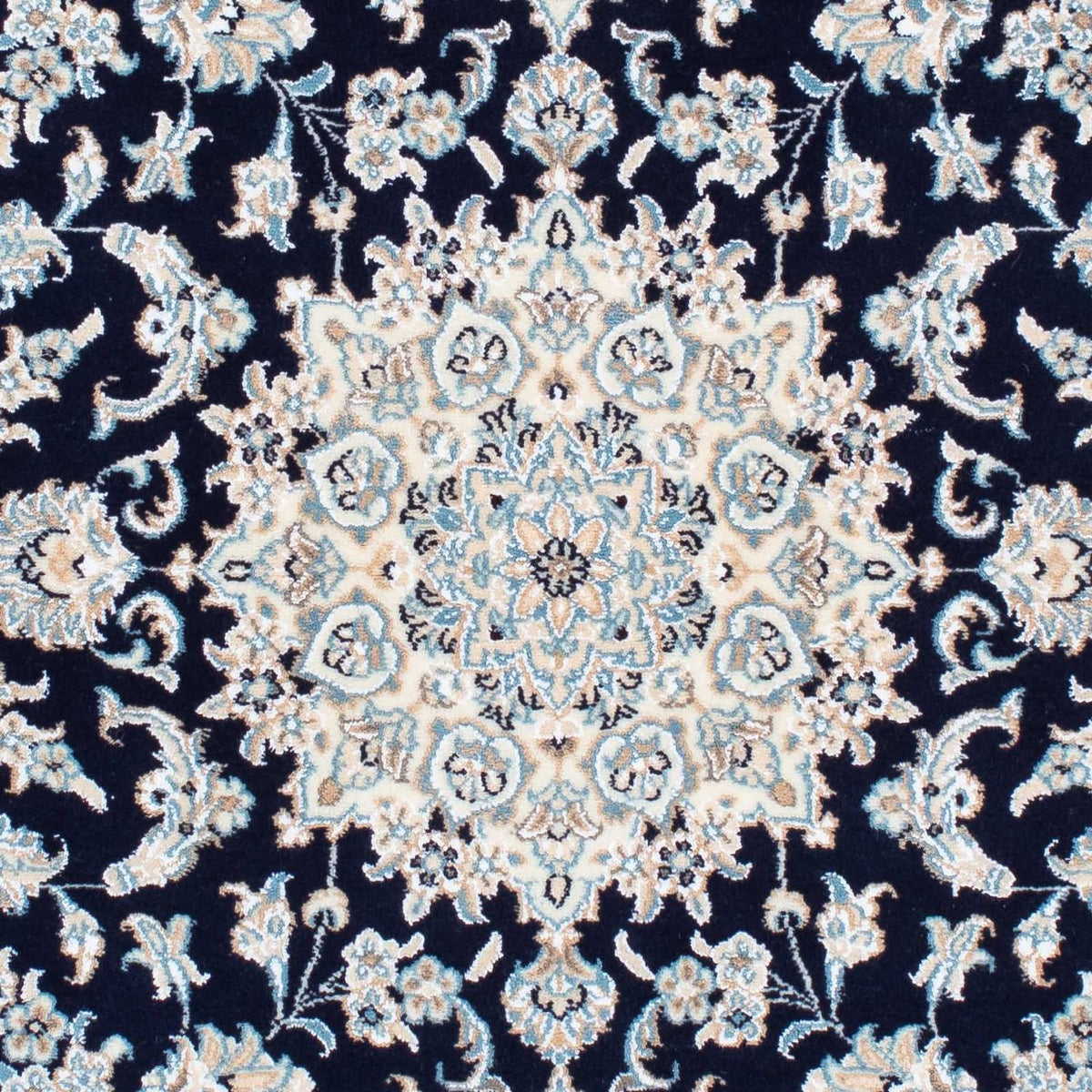 Perzisch tapijt - Nain - Koninklijk - 150 x 98 cm - donkerblauw