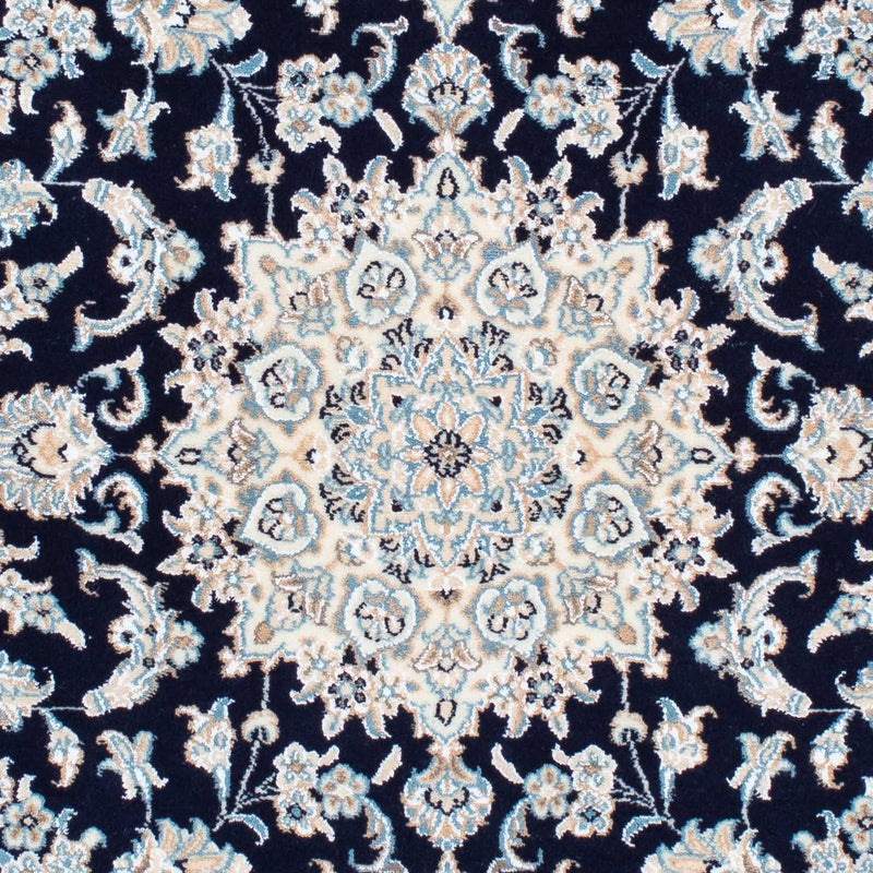 Perzisch tapijt - Nain - Koninklijk - 150 x 98 cm - donkerblauw