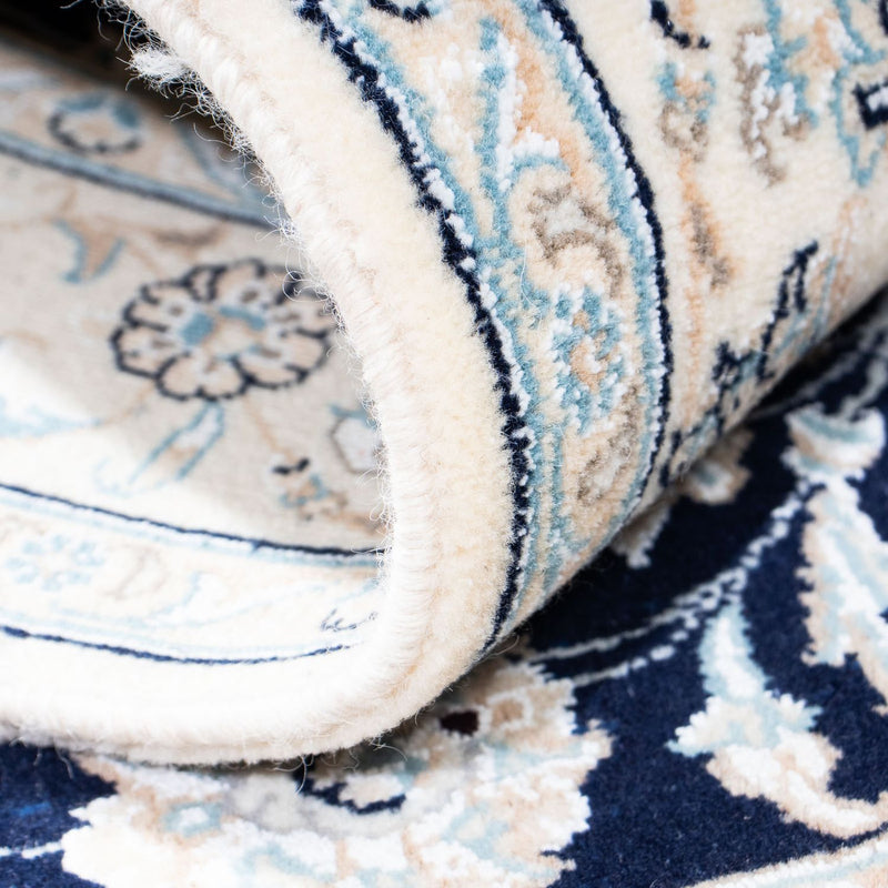 Perzisch tapijt - Nain - Koninklijk - 150 x 98 cm - donkerblauw