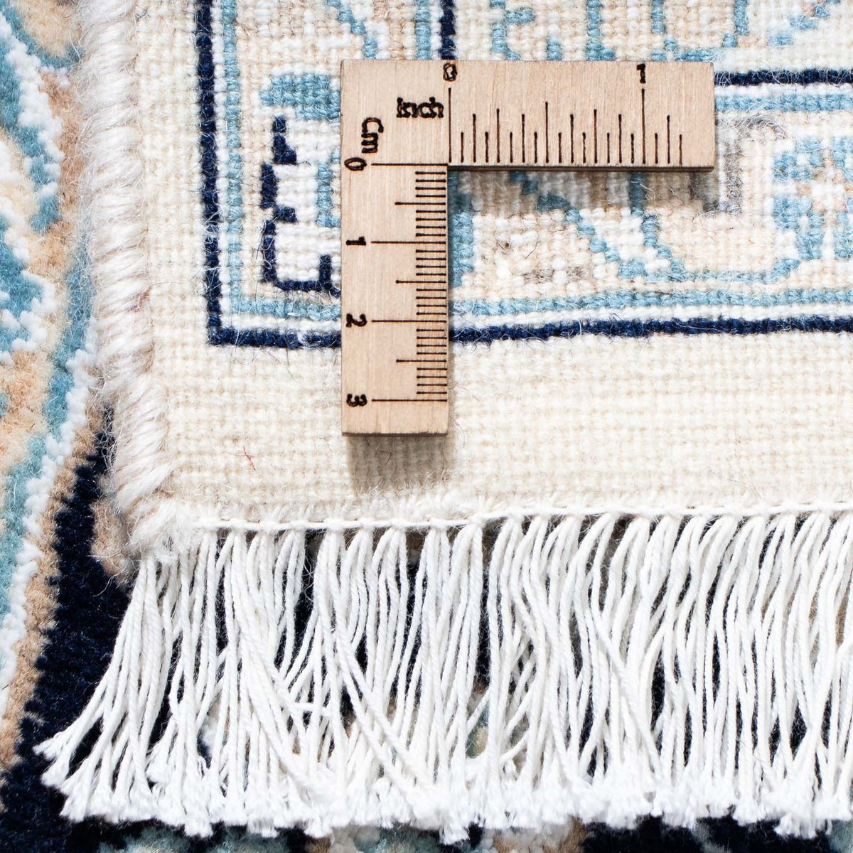 Perzisch tapijt - Nain - Koninklijk - 150 x 98 cm - donkerblauw