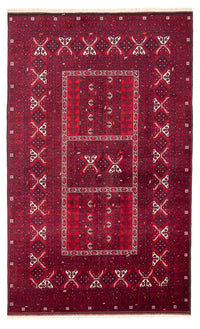 Turkaman tapijt - 249 x 160 cm - donkerrood