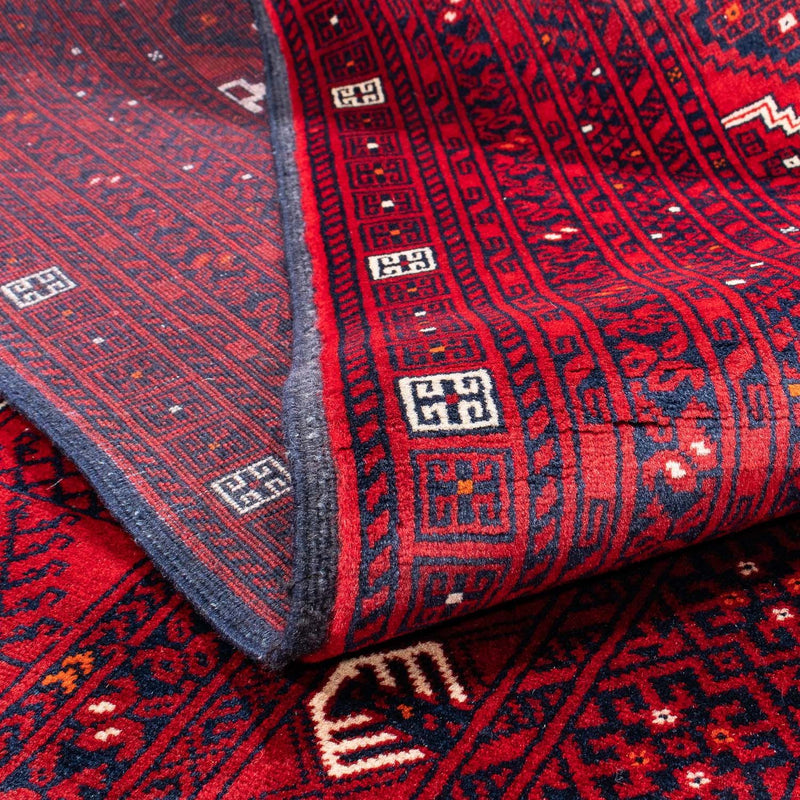 Turkaman tapijt - 249 x 160 cm - donkerrood