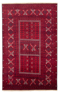 Turkaman tapijt - 248 x 163 cm - donkerrood