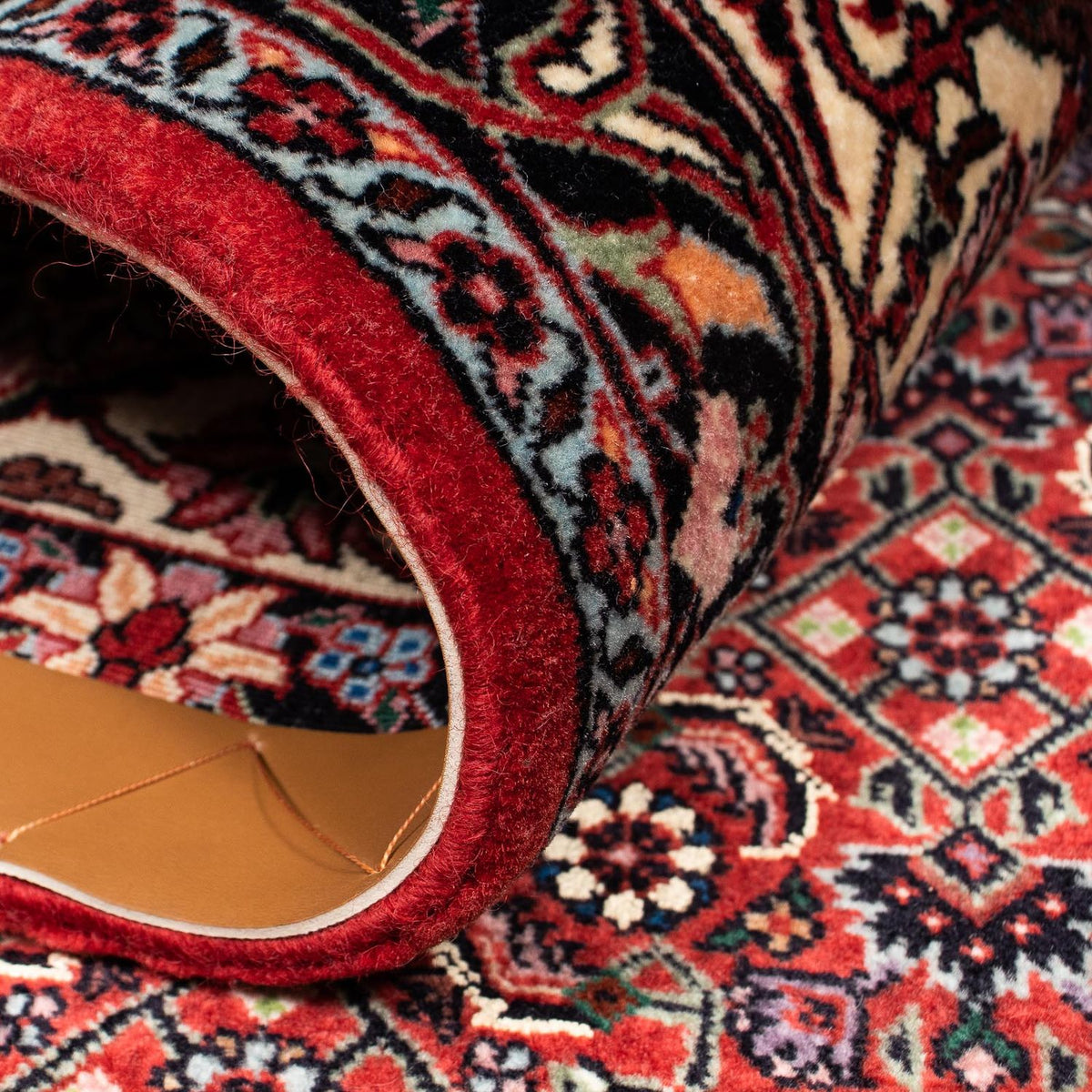 Perzisch tapijt - Bijar - 254 x 198 cm - donkerrood