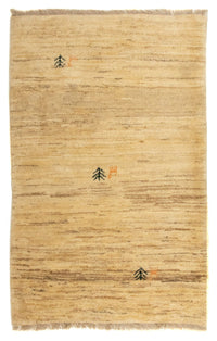 Gabbeh tapijt - Perzisch - 128 x 80 cm - lichtbruin