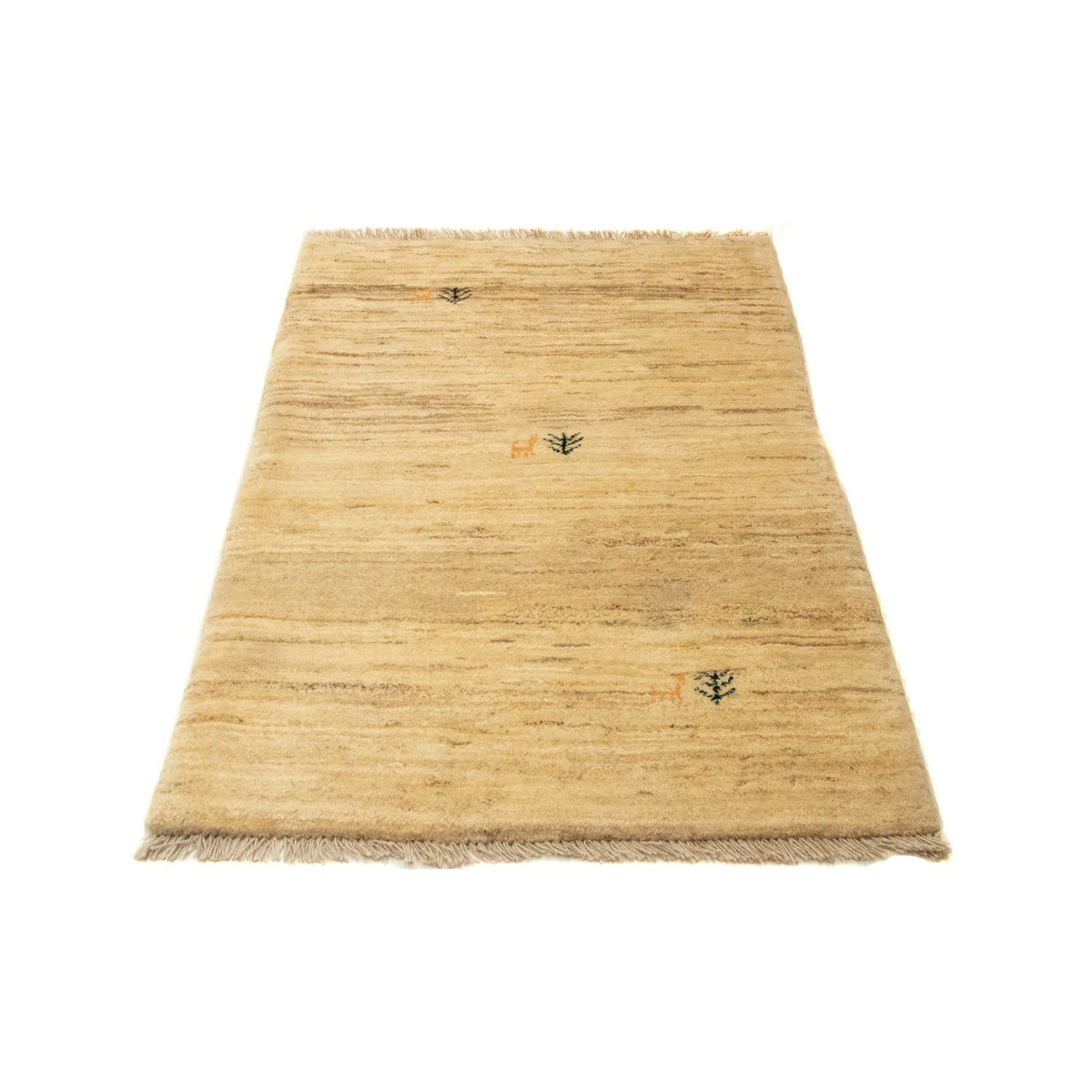 Gabbeh tapijt - Perzisch - 128 x 80 cm - lichtbruin