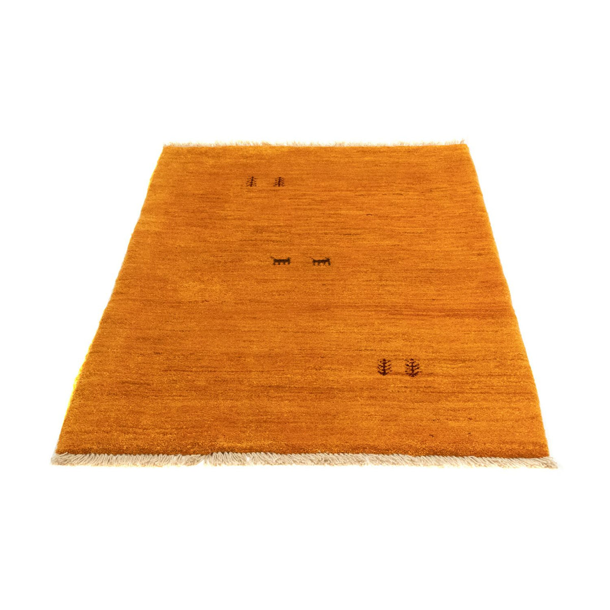 Gabbeh tapijt - Perzisch - 132 x 86 cm - goud