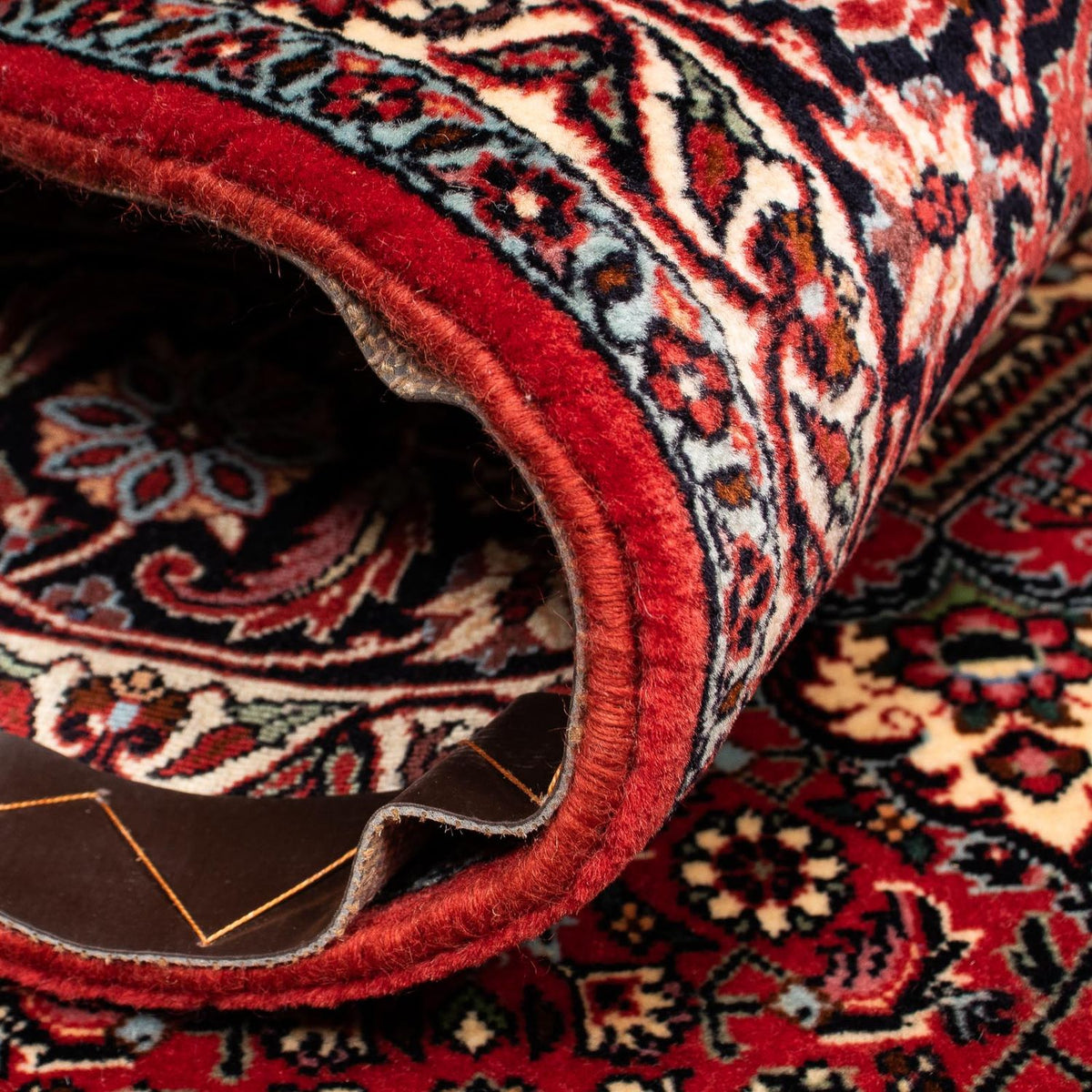 Perzisch tapijt - Bijar - 253 x 202 cm - donkerrood