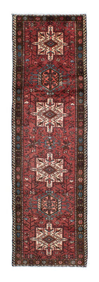 Loper Perzisch Tapijt - Nomadisch - 304 x 85 cm - donkerrood