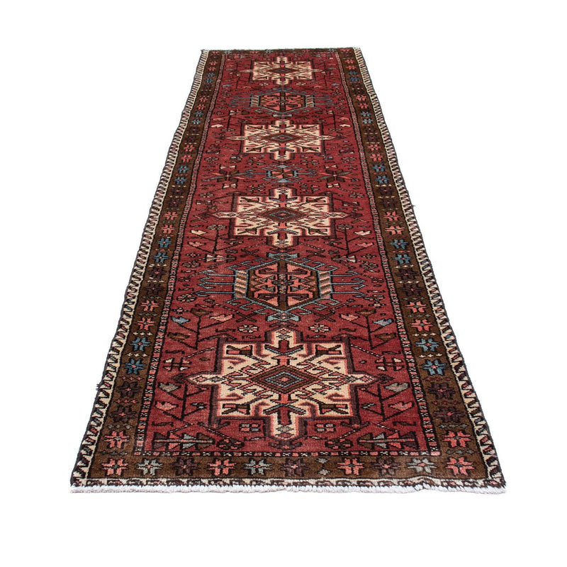 Loper Perzisch Tapijt - Nomadisch - 304 x 85 cm - donkerrood