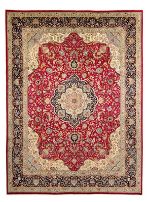 Perzisch tapijt - Tabriz - 395 x 305 cm - rood