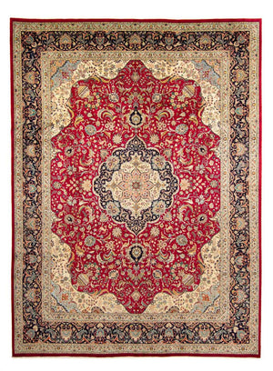 Perzisch tapijt - Tabriz - 395 x 305 cm - rood