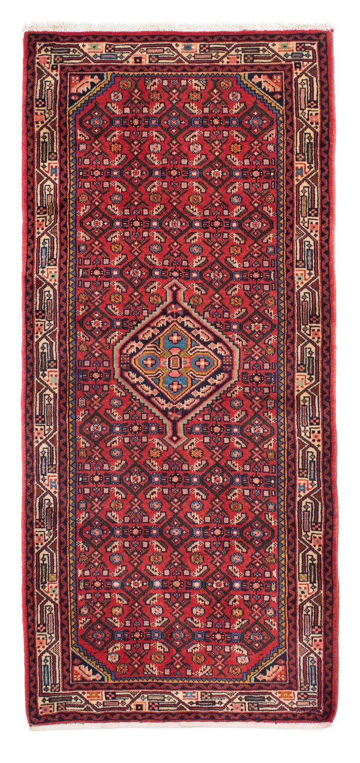 Loper Perzisch Tapijt - Nomadisch - 195 x 85 cm - donkerrood
