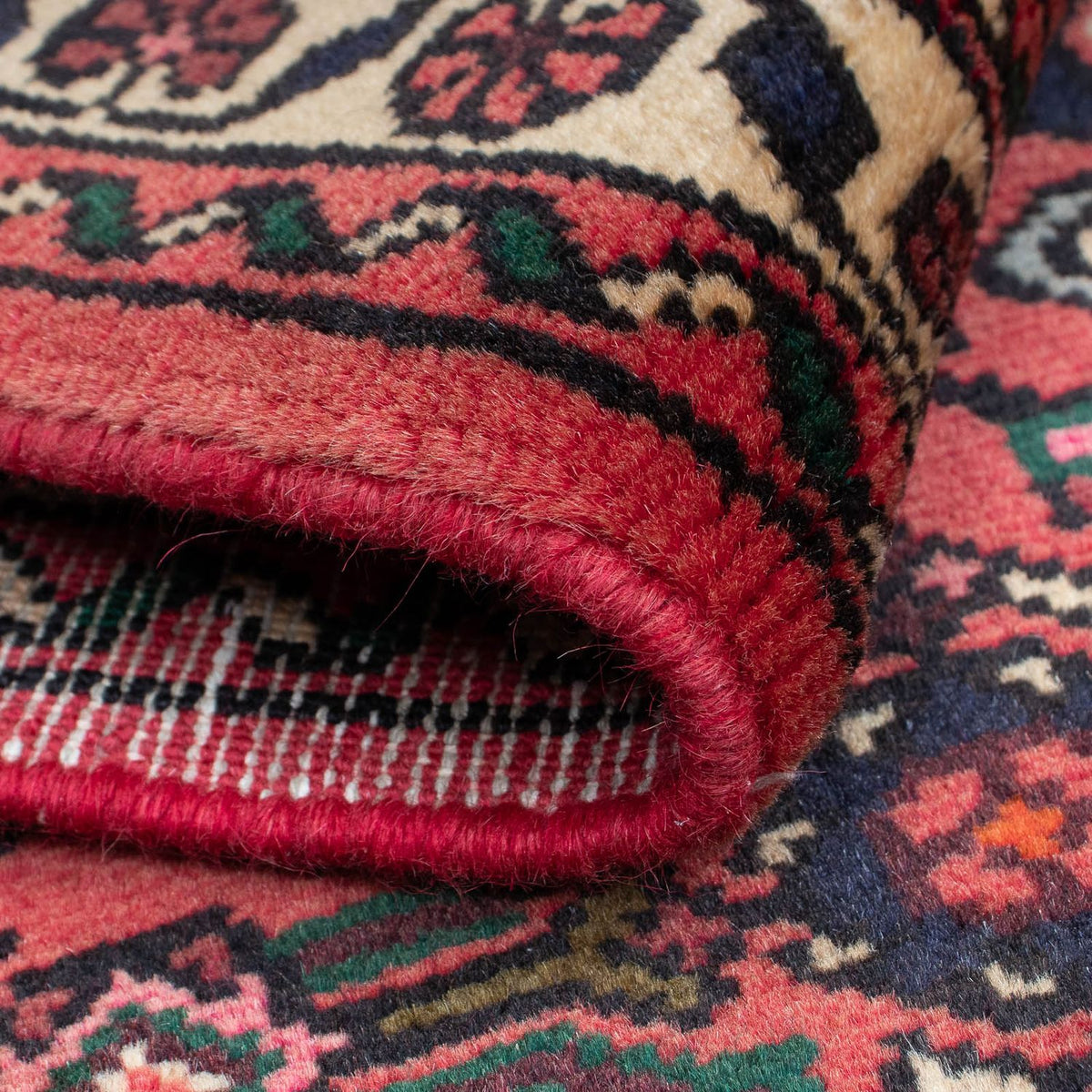 Loper Perzisch Tapijt - Nomadisch - 200 x 75 cm - donkerrood