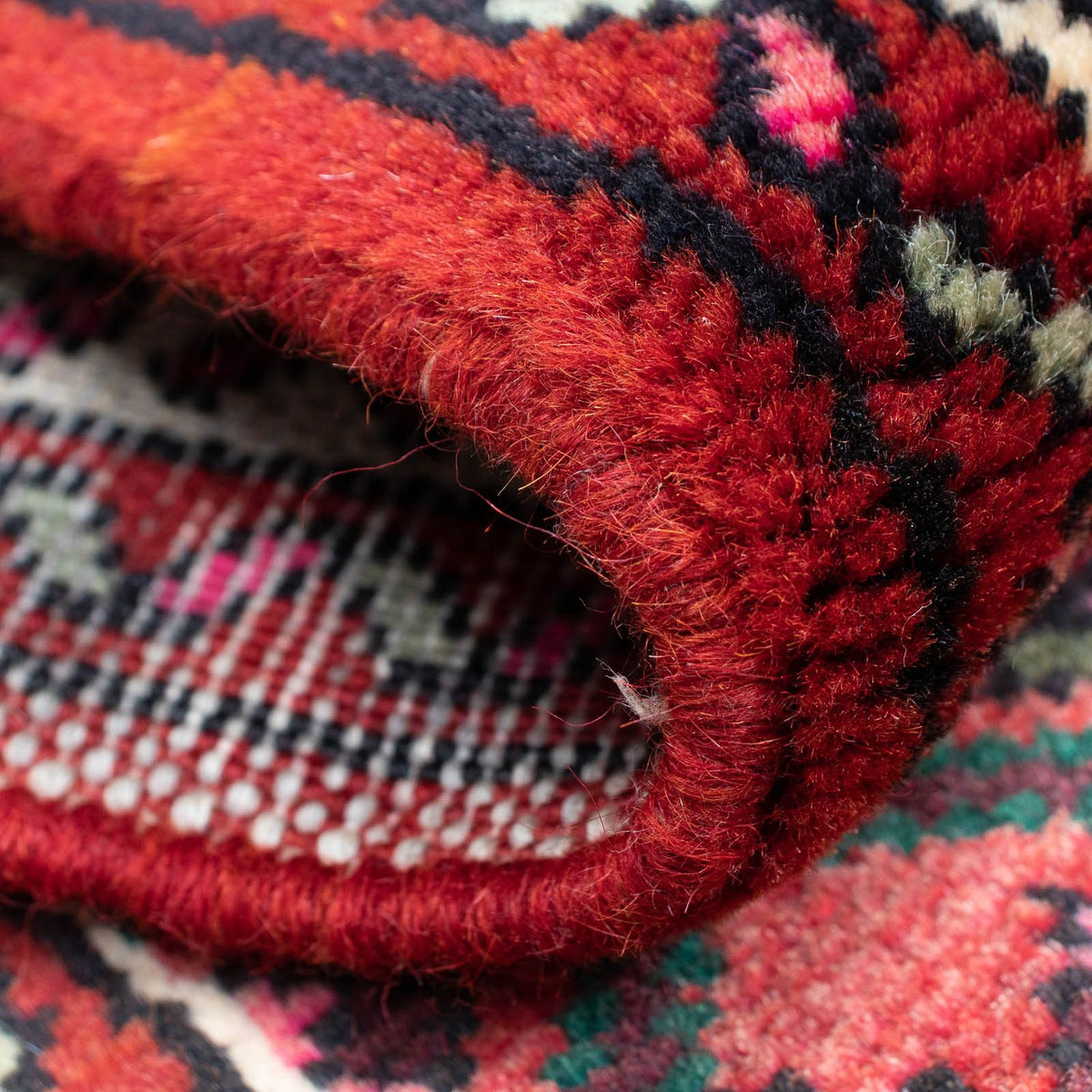 Loper Perzisch Tapijt - Nomadisch - 204 x 75 cm - donkerrood