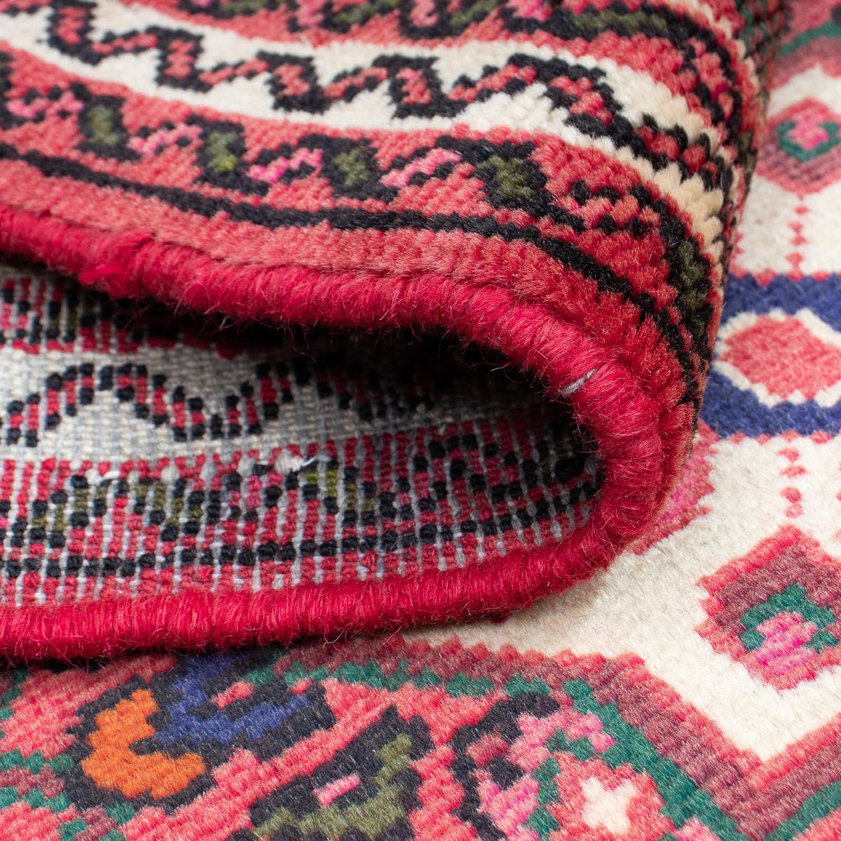 Loper Perzisch Tapijt - Nomadisch - 202 x 75 cm - donkerrood