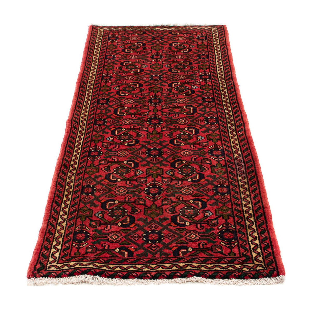 Loper Perzisch Tapijt - Nomadisch - 195 x 74 cm - donkerrood