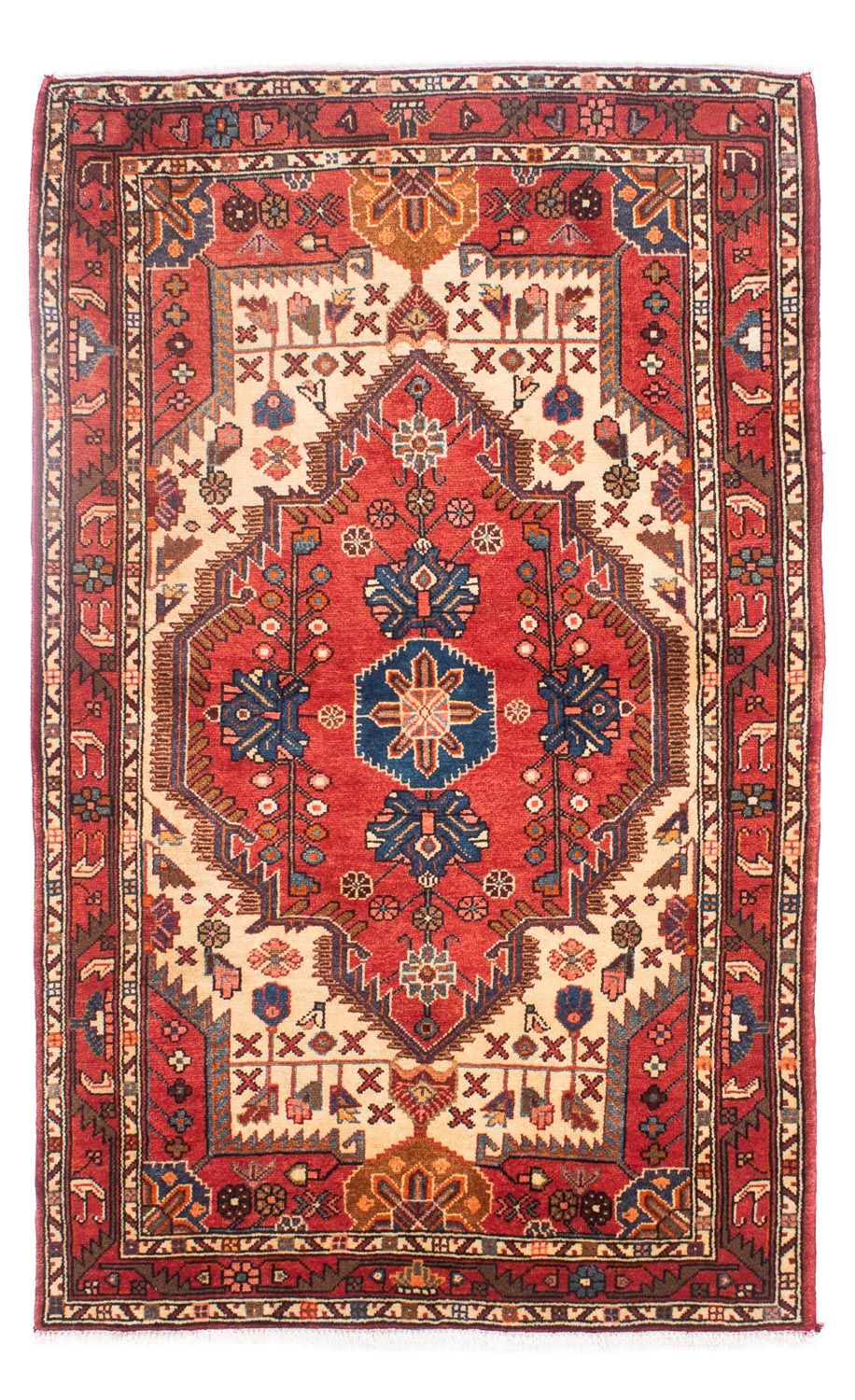 Perzisch Tapijt - Nomadisch - 178 x 110 cm - donkerrood