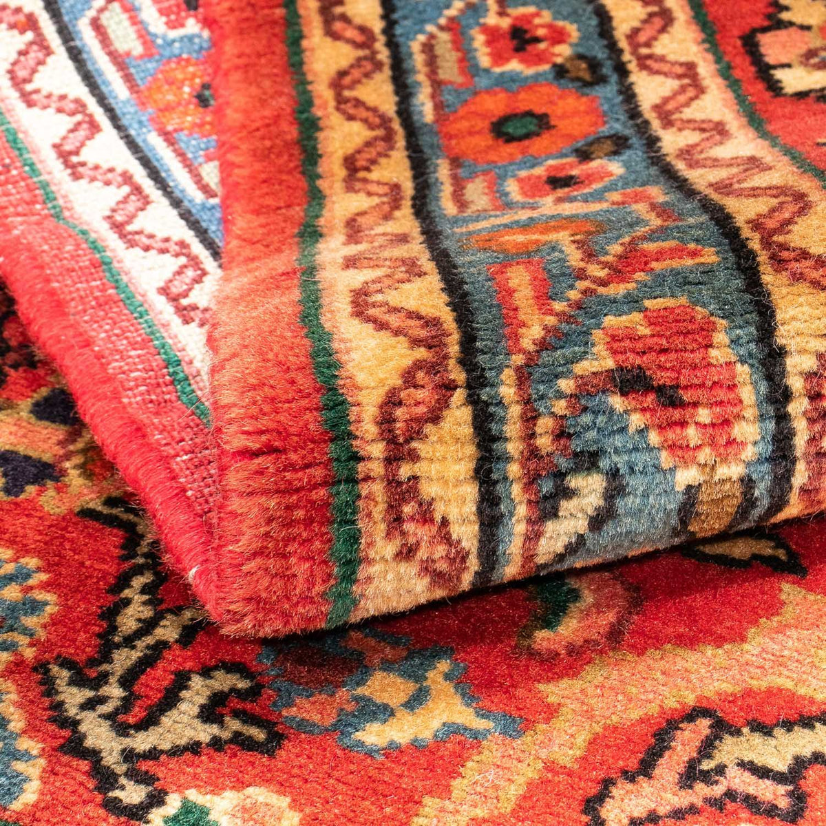 Perzisch Tapijt - Nomadisch - 143 x 110 cm - donkerrood