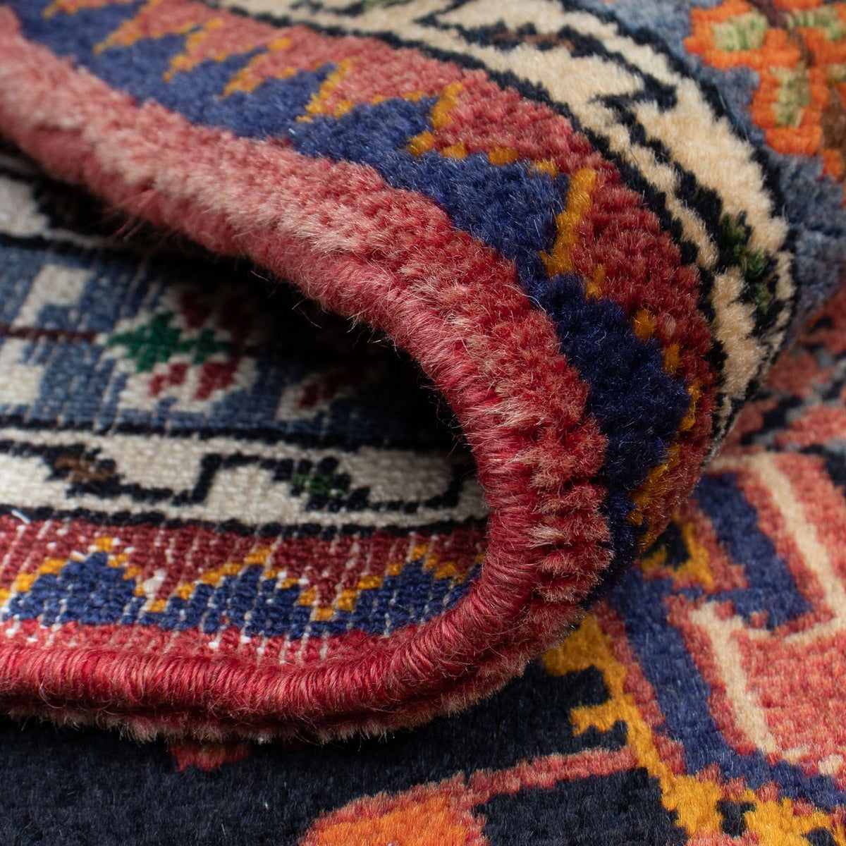 Perzisch Tapijt - Nomadisch - 128 x 86 cm - donkerblauw