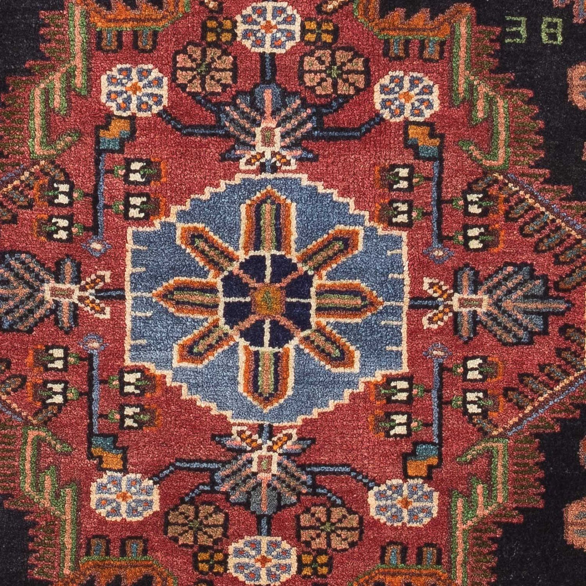 Perzisch Tapijt - Nomadisch - 126 x 90 cm - donkerrood