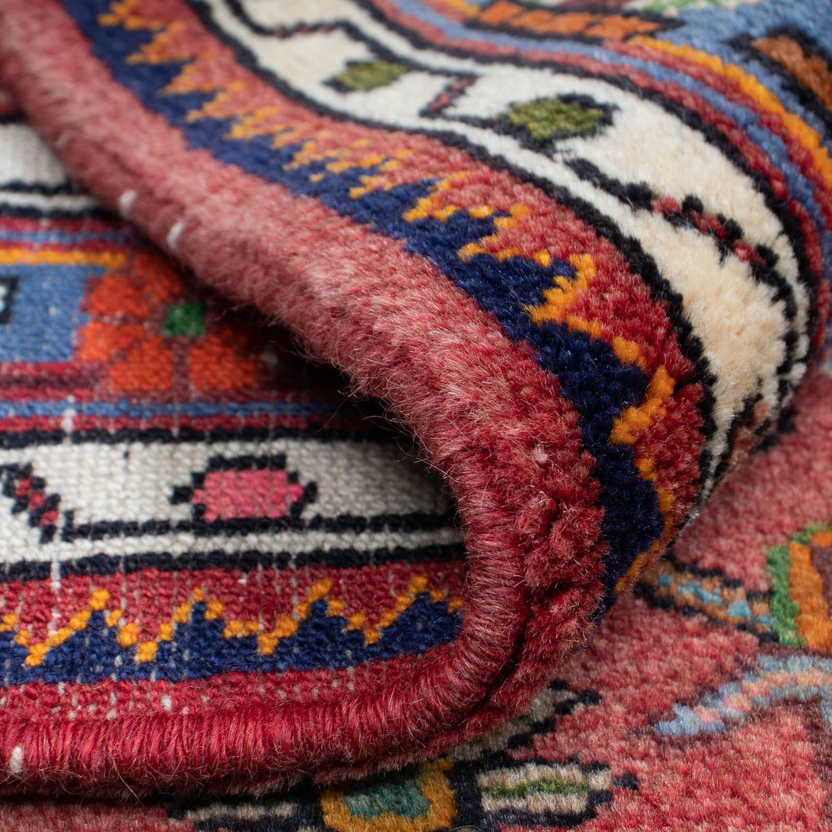 Perzisch Tapijt - Nomadisch - 126 x 90 cm - donkerrood