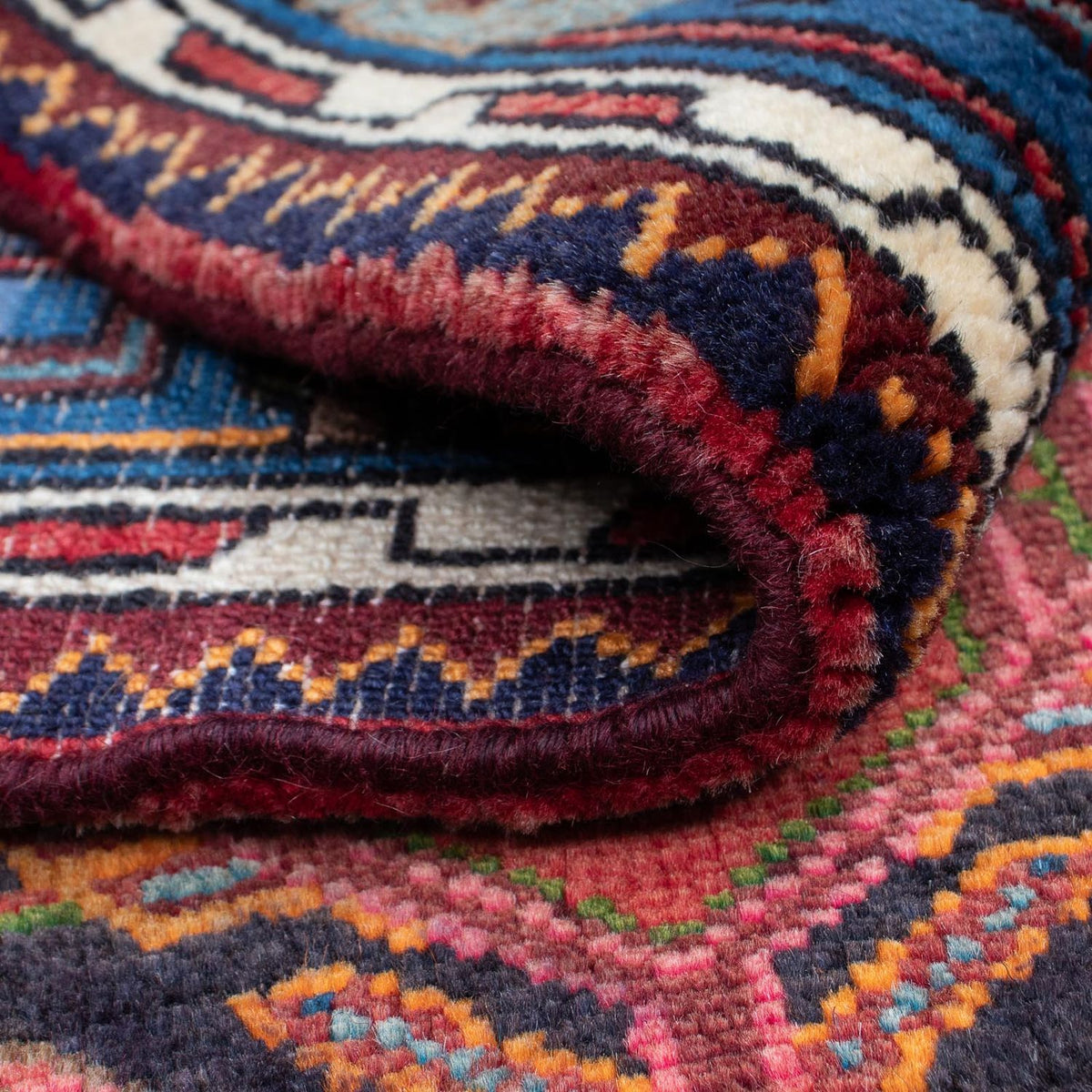 Perzisch Tapijt - Nomadisch - 125 x 90 cm - donkerrood