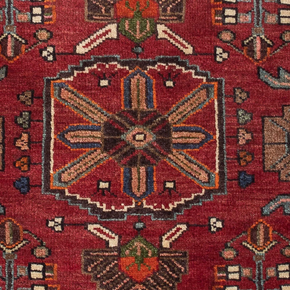 Perzisch Tapijt - Nomadisch - 128 x 90 cm - donkerrood