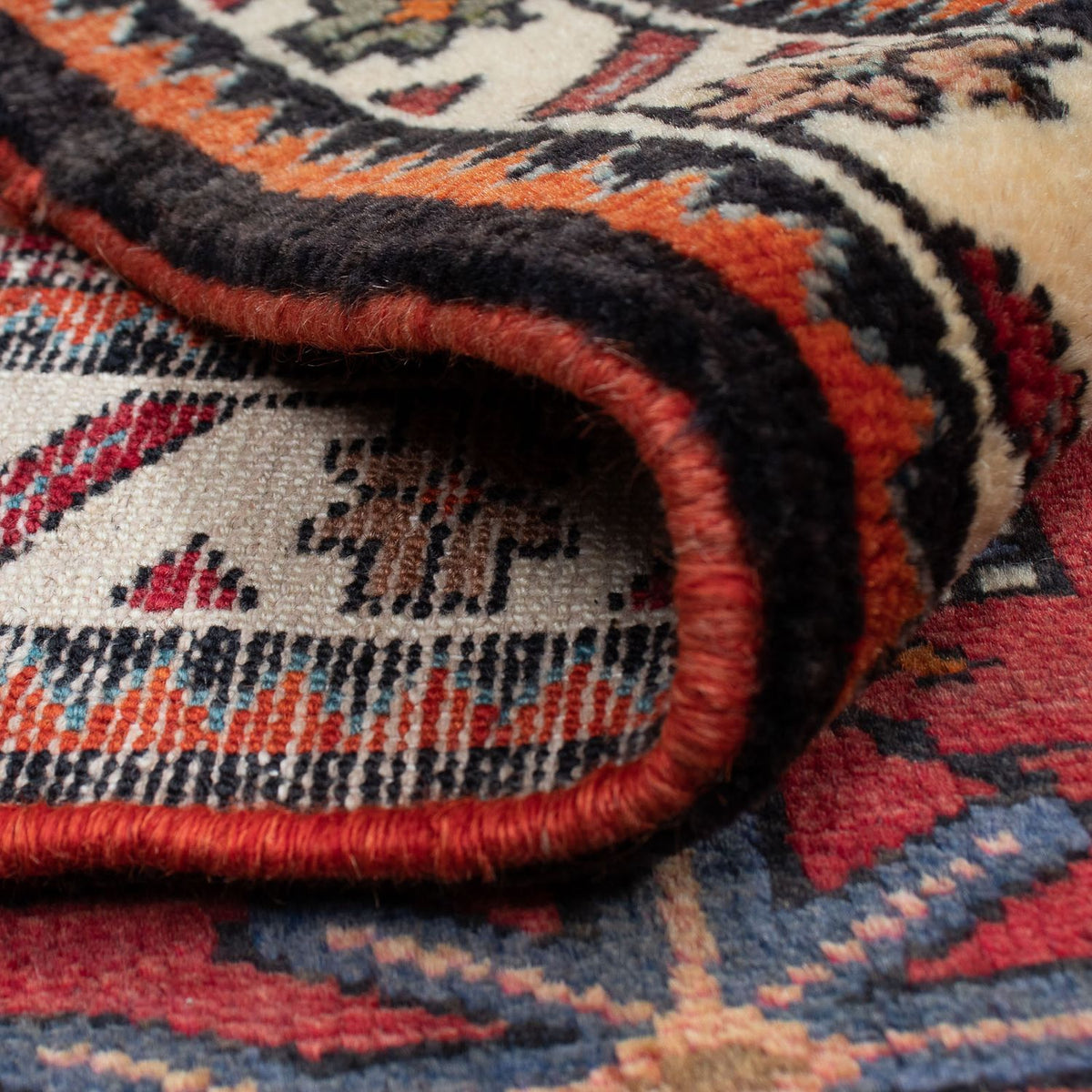 Perzisch Tapijt - Nomadisch - 128 x 90 cm - donkerrood