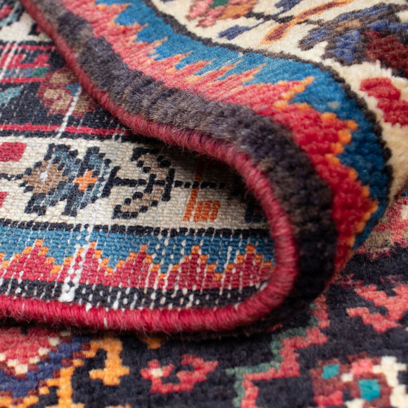 Perzisch Tapijt - Nomadisch - 138 x 88 cm - donkerrood