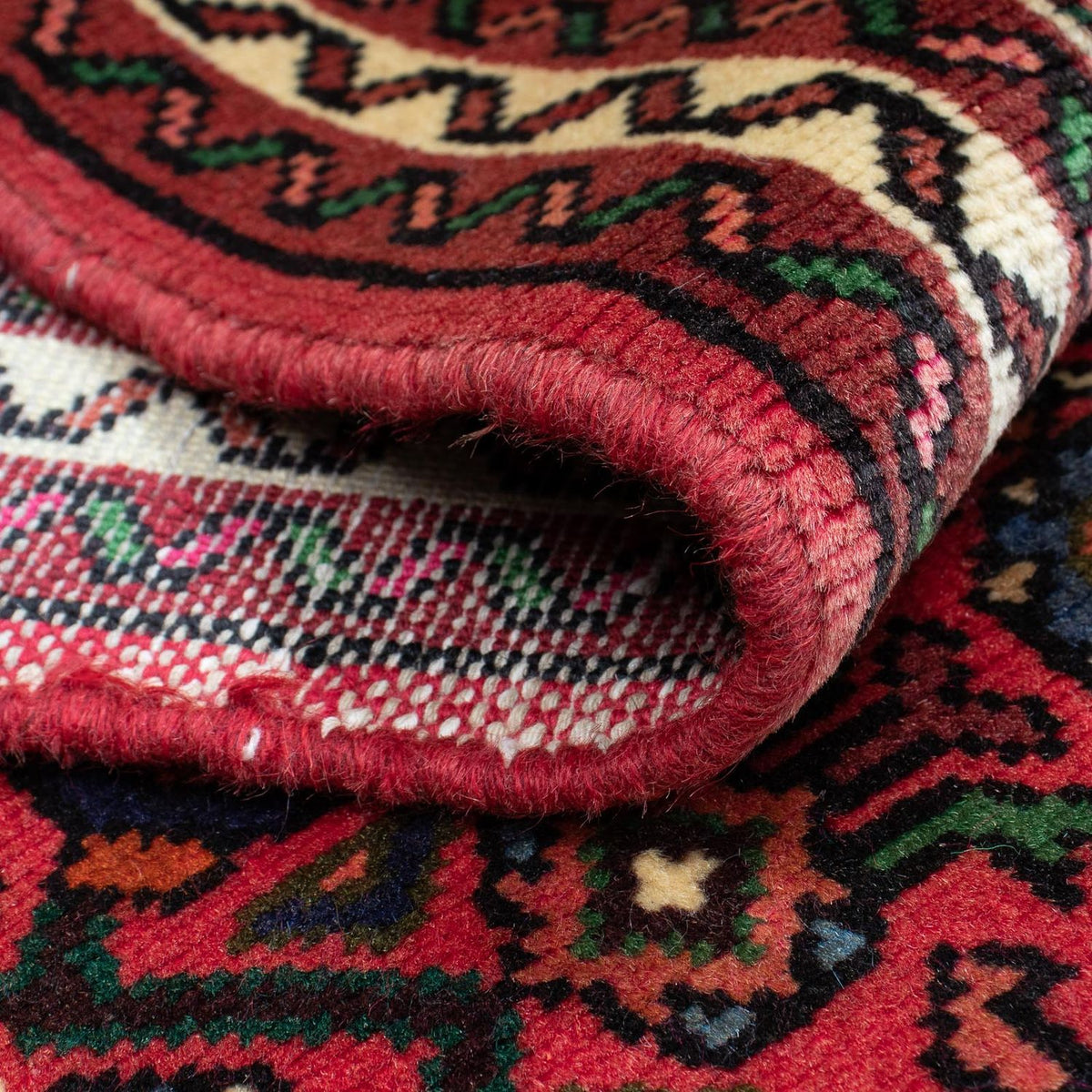 Loper Perzisch Tapijt - Nomadisch - 195 x 68 cm - donkerrood