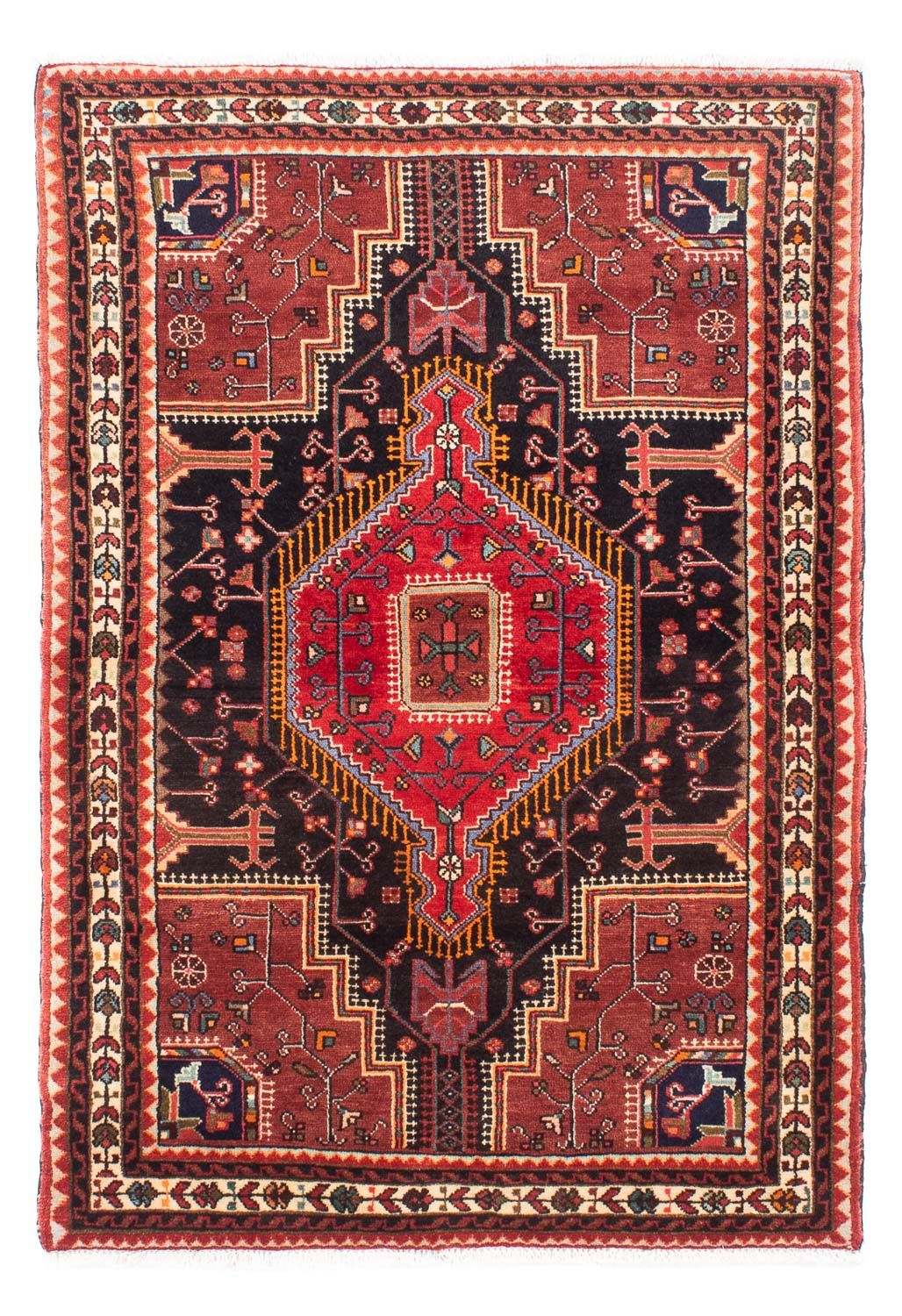 Perzisch Tapijt - Nomadisch - 162 x 110 cm - donkerblauw